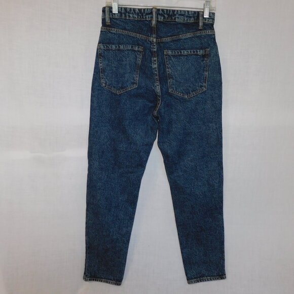 Buffalo David Bitton  27 Dark Stone Wash Distressed KRISTI Mom Jeans High Rise - Picture 10 of 13